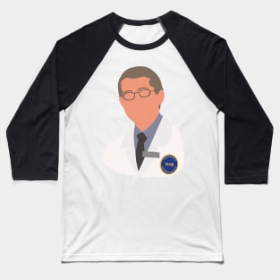 Dr. Fauci Portrait Baseball T-Shirt